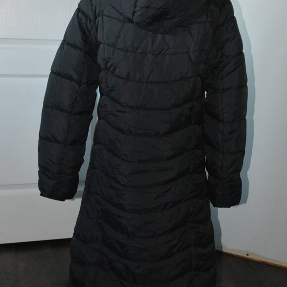 Red Marine Women's sz Medium Black Long  Puffer Jacket - Picture 3 of 10